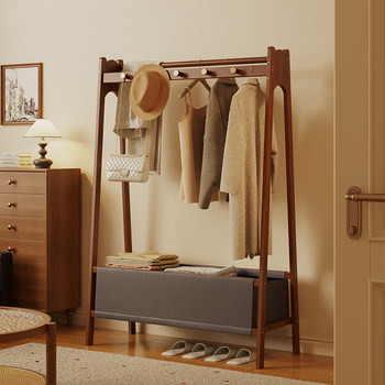 Floor-Standing Coat Rack for Home Use in Small Apartments, Multifunctional Bedside Hanger with Large Storage Capacity, 2026 New Model