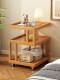 Vintage-Style Bedside Table, Movable Solid Wood Bedroom Storage Rack, Small Creative Sofa Side Table, 2026 New Popular Model