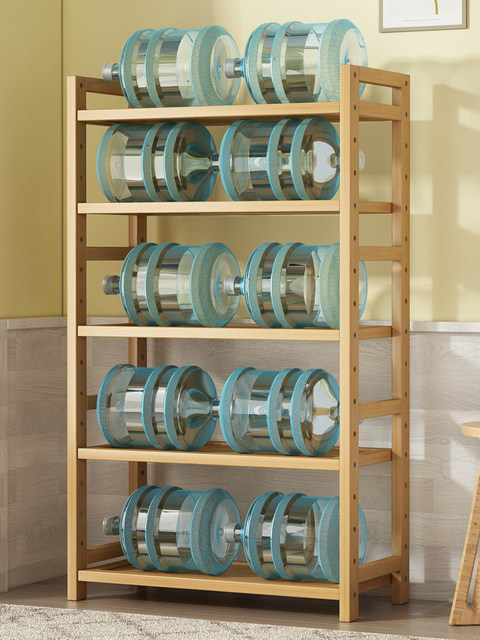 Multi-Layer Bamboo Simple Storage Rack Bedroom Floor-Standing Storage Rack Bookshelf Dining Room Kitchen Wooden Shelf Bathroom Shelf