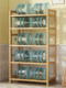 Multi-Layer Bamboo Simple Storage Rack Bedroom Floor-Standing Storage Rack Bookshelf Dining Room Kitchen Wooden Shelf Bathroom Shelf