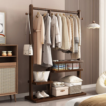 Coat Rack for Home Bedroom, Floor-Standing Clothes Rack, 2026 New Model, Multifunctional Clothes Hanger, Open-Style Simple Wardrobe