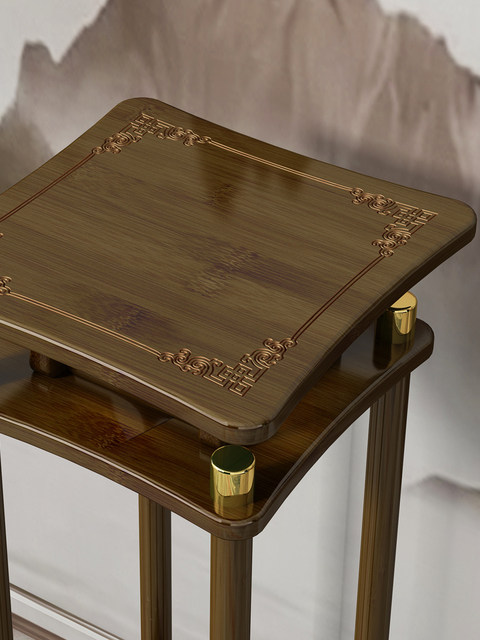 New Chinese-Style Flower Stand, Light Luxury Floor-Standing Flower Stand for Living Room, Simple Flower Pot Stand, Simple Green Plant Display Stand