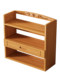 Simple Solid Wood Desk Storage Shelf Multi-Layer Bookcase Floor-Standing Desktop Storage Rack Bedside Table Small Bookshelf
