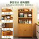 Kitchen Storage Rack Floor-Standing Solid Wood Microwave Oven Household Multifunctional Storage Cabinet Organizer Shelf Sideboard