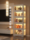 Lighted Figure Display Cabinet with Lock, Household Dust-Proof Acrylic Model Display Cabinet, Toy Blind Box Display Rack