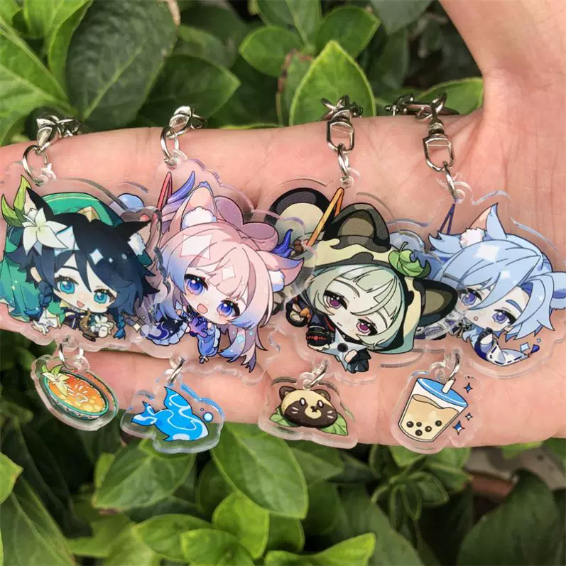 Game Gene IMPACT KAEDEHARA KAZUHA TARTAGLIA Keychain Acce