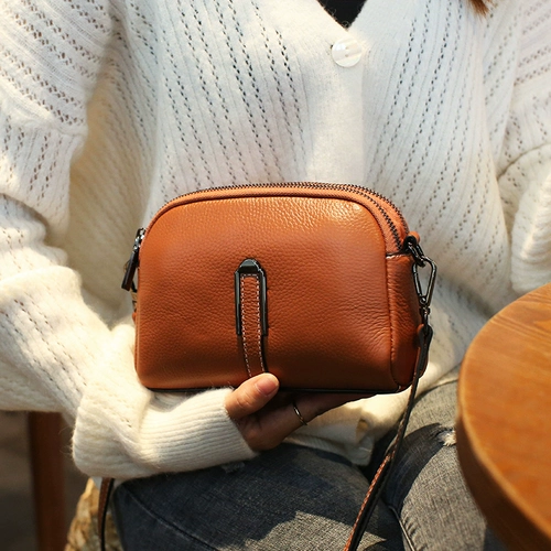 Летняя модная универсальная вместительная и большая кожаная сумка на одно плечо для матери, коллекция 2023, из натуральной кожи