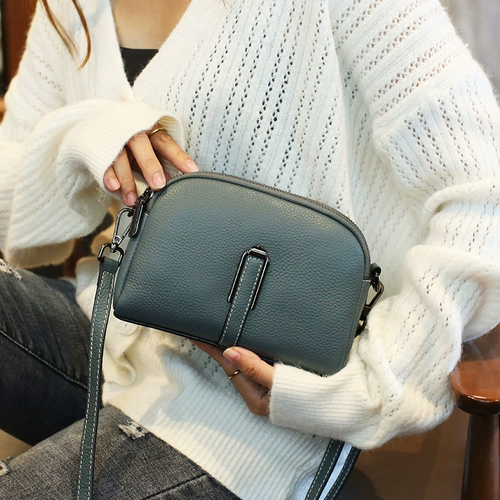 Летняя модная универсальная вместительная и большая кожаная сумка на одно плечо для матери, коллекция 2023, из натуральной кожи