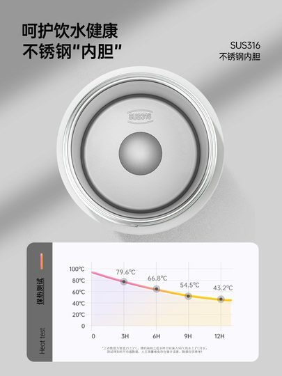 316 Stainless Steel Men's Winter Thermos Cup, Large Capacity, Men's Tea and Water Separation, Can Brew Tea, New Model