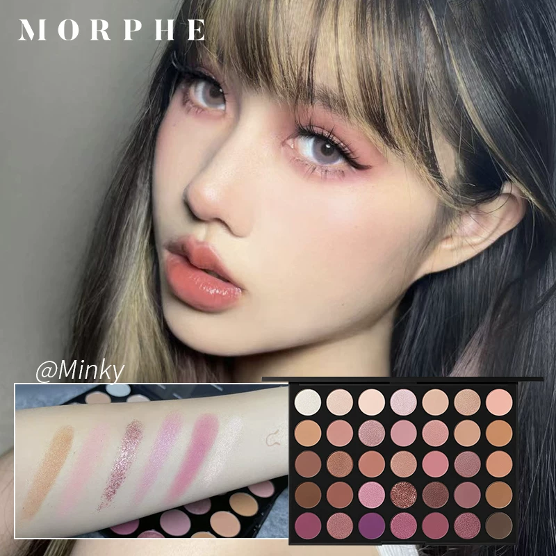 Синие тени Morphe, фиолетовый праймер для макияжа, земляные оттенки