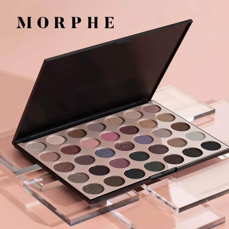 Синие тени Morphe, фиолетовый праймер для макияжа, земляные оттенки