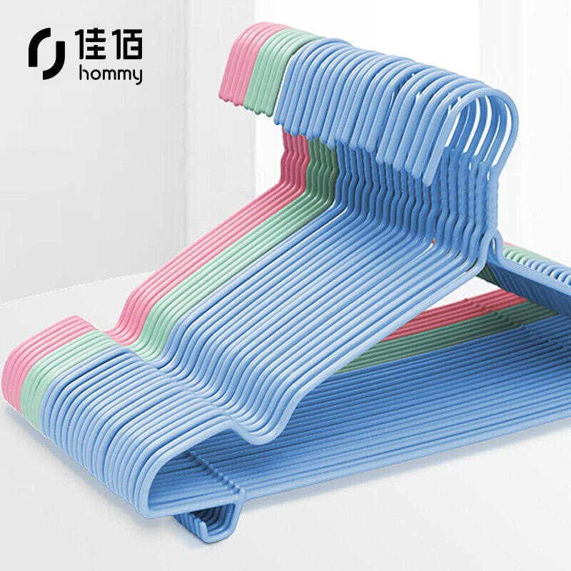 Jia 100 (own brand) hanger 30 No mark clothes hanger clothes hanger with hook 40CM mixed color