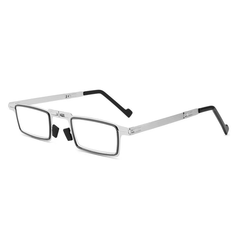 Tiktok-Style Foldable Reading Glasses for Elderly Men and Women, High-Definition, Anti-Blue Light, Fashionable, Anti-Fatigue, Ultra-Light, Portable, and Comfortable