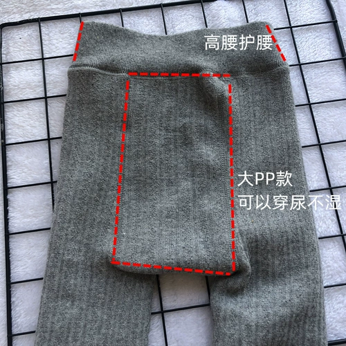 Удерживающие тепло леггинсы для девочек, детские мультяшные зимние штаны, 1-3 лет, увеличенная толщина