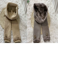 В форме цветка, утепленный, кофейный