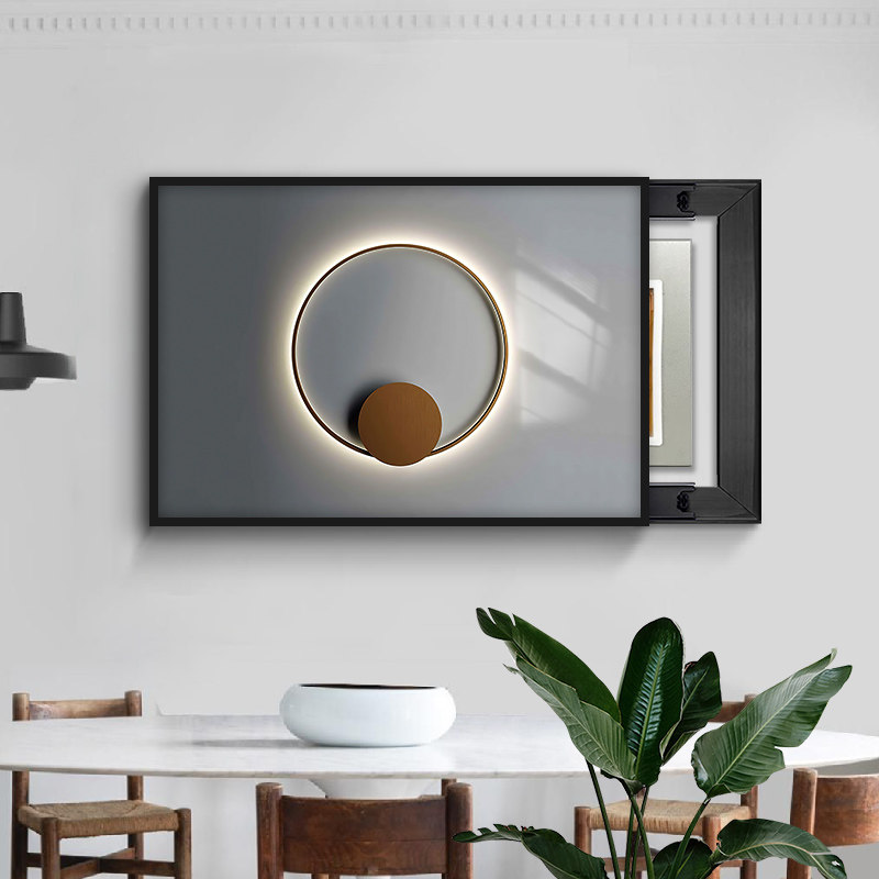 Electric Watch Case Decorative Painting Creative Modern Minimalist Lightweight No Punch Weak Gate Distribution Cover Switch Box Hanging Painting