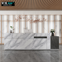 Cash register modern clothing store commercial bar imitation marble beauty salon hair salon company front desk reception desk