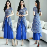 Летний модный шифоновый комплект, 2021 года, яркий броский стиль, в западном стиле