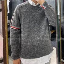 Thom Browne shoulder color striped cashmere sweater TB loose mens and womens pullover long sleeve jacket