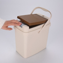 Zhibai Changfang tea residue bucket Square tea bucket Kung Fu tea spare parts Garbage filtration waste water bucket Tea bucket