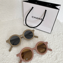 Little Zheng Baby Boy Children Bean Sand Color Flat Light Glasses Handsome Gas Out Street Resort Tide Pint Baby Sunglasses