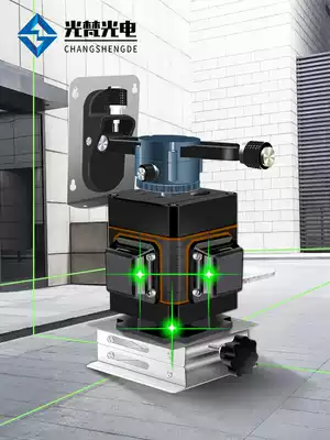 Light VAT laser level green light high precision automatic line 12-line ground line line tester outdoor strong light sticker Wall instrument