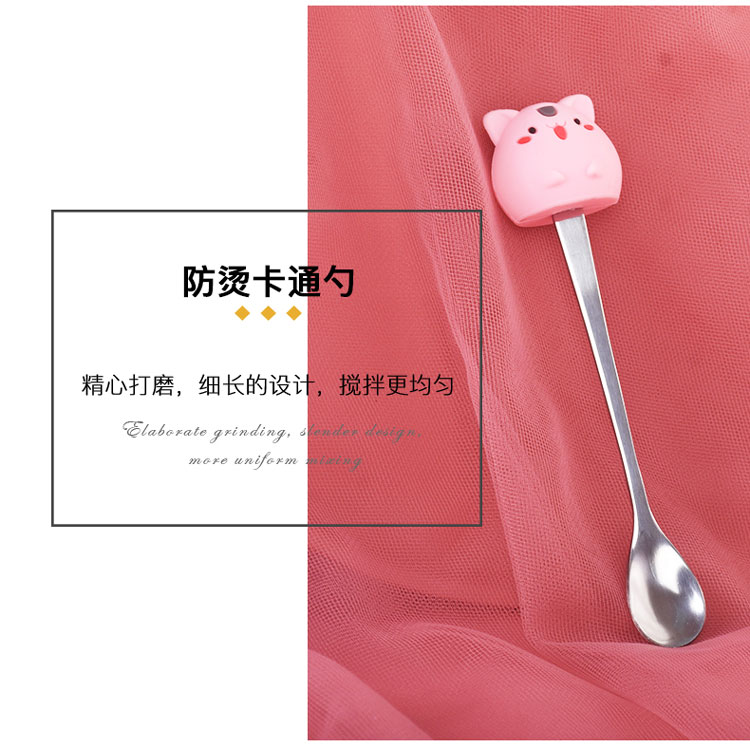 Hamster mark cup with cover teaspoons of creative move trend household super cup of lovely girl breakfast ceramic cup
