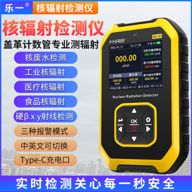 Nuclear radiation detector tester professional marble radioactive ionization alarm instrument Geiger counter
