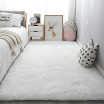 Nordic Ins Wind Bedrooms Small Carpet White Long Plush Carpet Bedside Blanket Living Room Full Thickened Bed Underfloor Mat