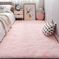 Thickened Long Hair Pink Small Rug Bedroom Bedside Full Of Princess Powder Room Nets Red Adolescent Girl Living-room Bed Underfloor Mat