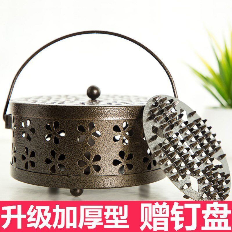 Mosquito and fly special effects incense rack home mosquito repellent tooth plate incense plate mosquito incense stove special mosquito incense tray bracket thick baby iron