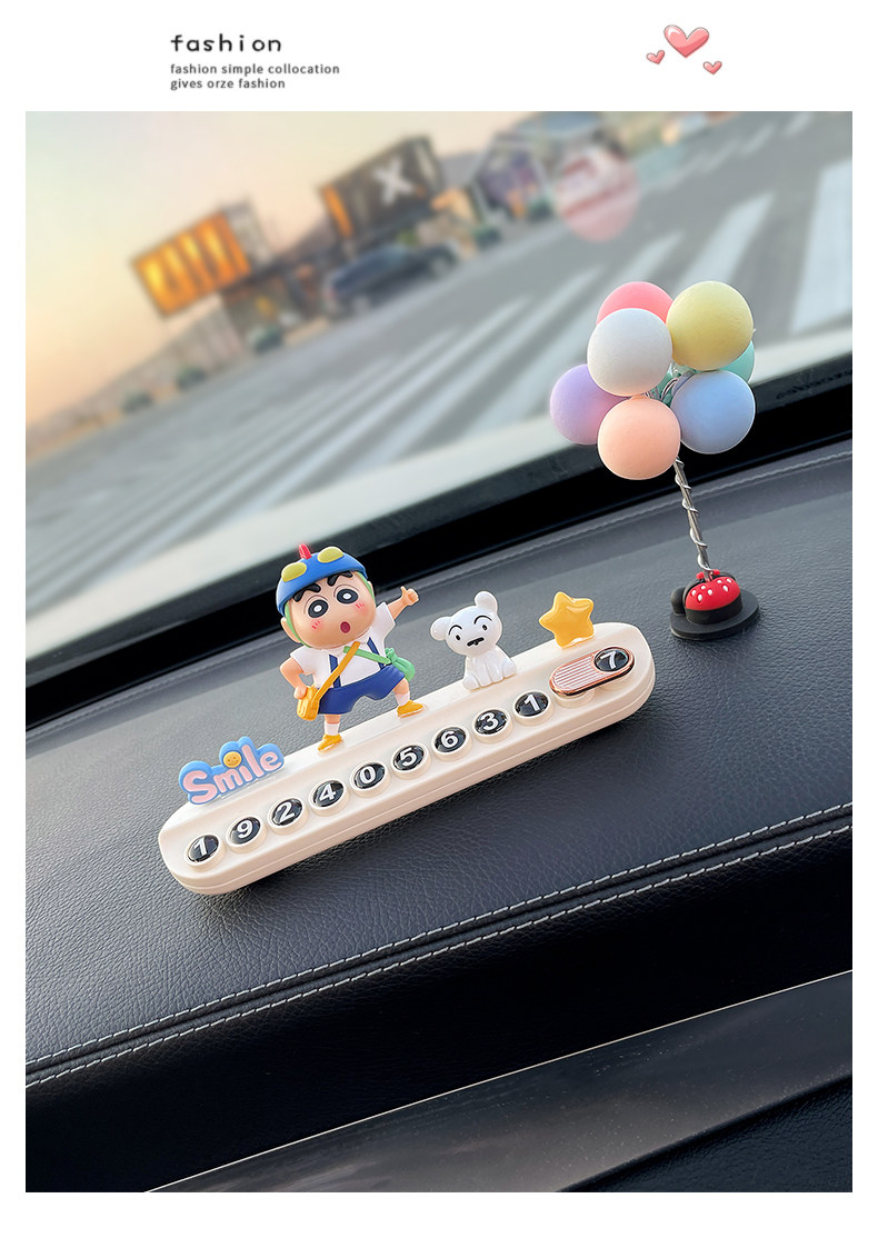 Number Plate, Parking Sign, Car Temporary Parking Phone Number Plate, Temporary Parking, Car Interior Accessories, Car Decoration for Women