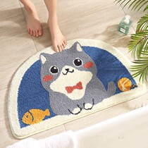 Bathroom door absorbent non-slip floor mat home entrance door dog shaped floor mat bedroom entrance bedside carpet