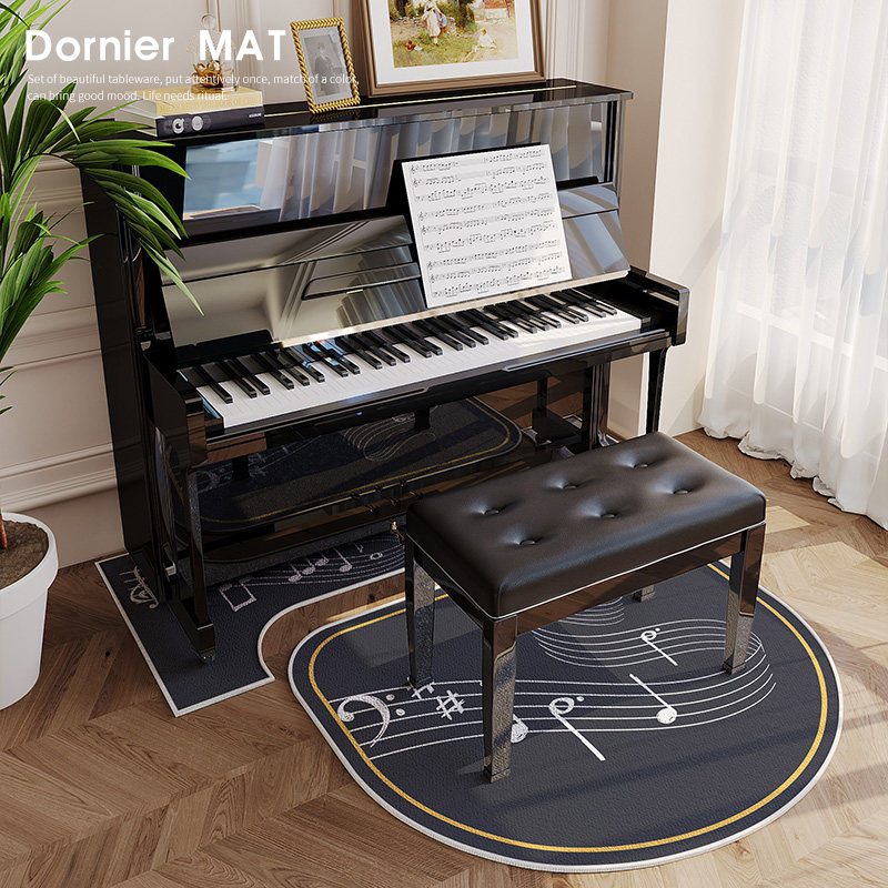 Vertical piano floor mat sound insulation mat sound absorption noise reduction carpet sound reduction special piano stool chair foot pad thickening