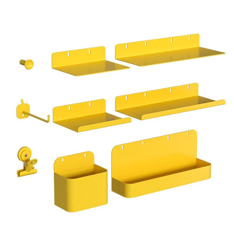 Perforated Board Accessories for Storage Racks, Metal Living Room Entrance Wall Display Shelves, Desk Storage Shelves, Available in Multiple Colors