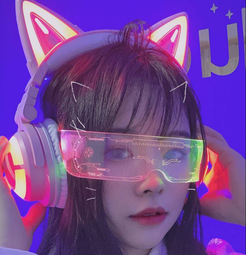 2023 Neon Party El Glasses El Wire неоновые светодиодные солнцезащитные очки свет 