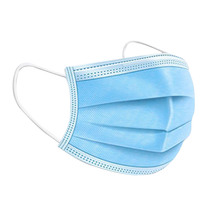 Blue Adult Face Protective Mask Dust-proof and Fog-proof Breathable Skin-Friendly and Comfortable Particle Filter No Ears