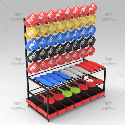 Система хранения для спортзала, боксерские перчатки, стенд