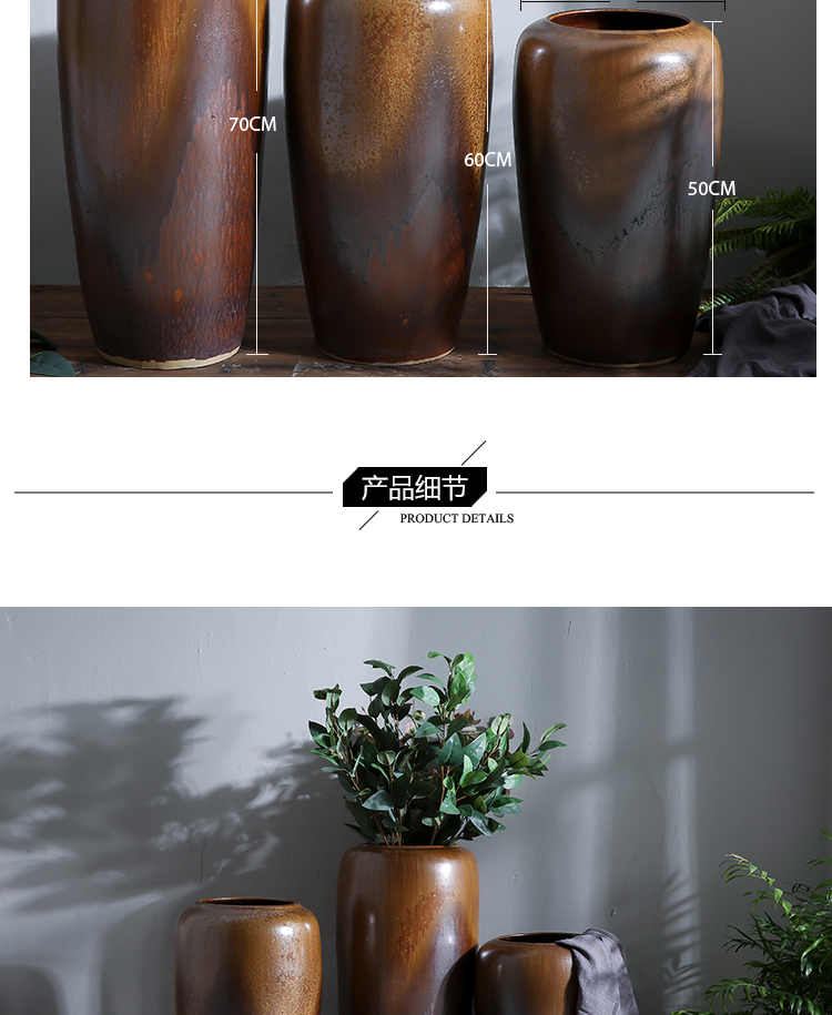 Jingdezhen ceramic hotel villa covers large vases, the sitting room porch flower flower decoration flower arranging furnishing articles