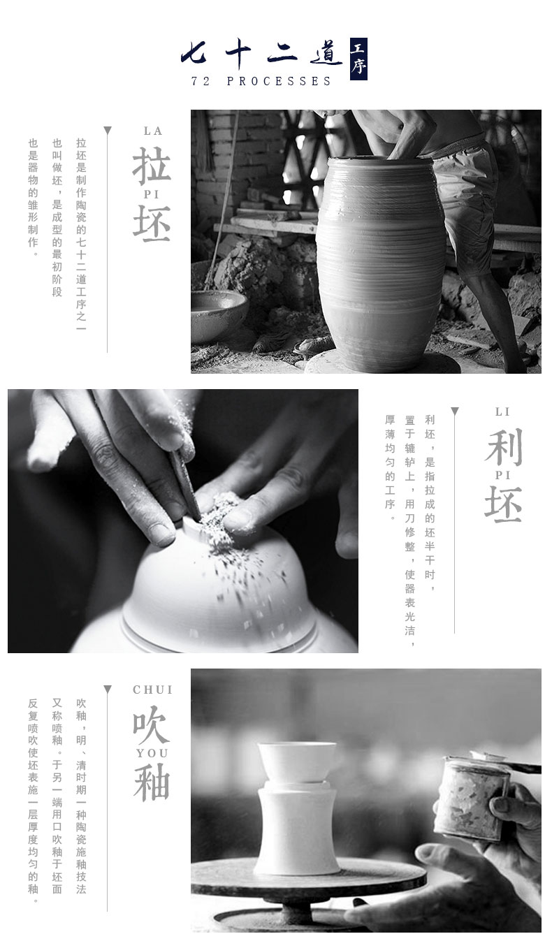 Jingdezhen ceramic of large vases, sitting room of Chinese style household furnishing articles flower arranging feng shui opening gifts pastel peony