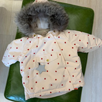 Top Edition Small Ladybug Custom Children Cute Elf Hat Waterproof Windproof Warm Down Clothing Plus Suede Pike Jacket