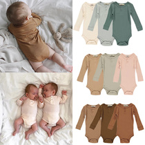 20 Years Autumn Winter New Mm Baby Baby Newborn Nordic Wind Morandi Color Ensemble Long Sleeve Khalian Dress