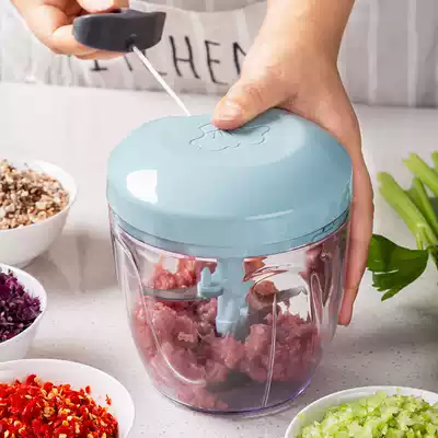 Meat grinder household hand mixer egg beater dumpling stuffing vegetable cutter household garlic mashed kitchen vegetable artifact