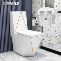 Light Extravagant New Home Water Pumping Toilet Sitting Toilet Straight Row Rear Type Straight Flush Type Wall Toilet Bowl