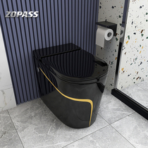 Black household toilet pumping siphon water-saving small toilet Small household toilet electric tankless toilet