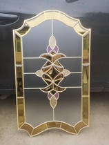 Customized inlaid copper strip craft glass single layer glass insulated glass