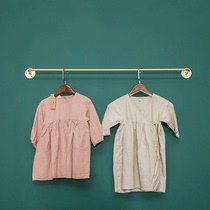 Gold Wall hanger clothing store wall hanging clothing display rack womens iron hanging clothes rack hanging clothing rack