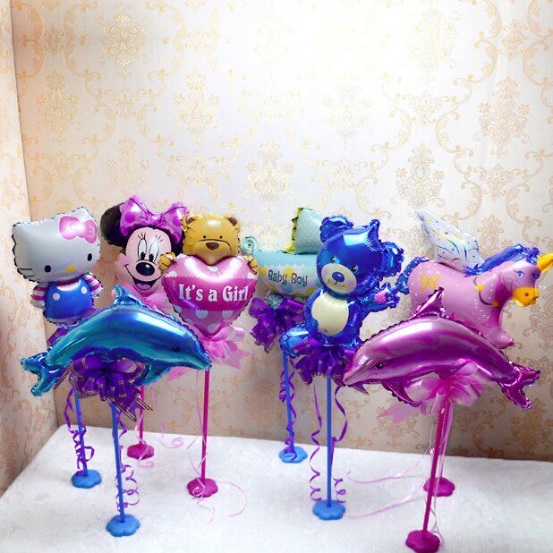 Table Balloon Birthday Party Hundred Days Wedding Table Floating Balloon Pillar Plant Prop Base Cartoon Mini Balloon