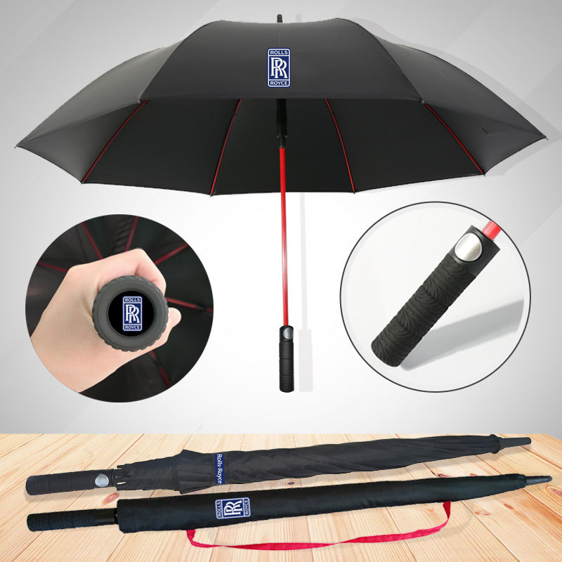 Rolls-Royce Phantom Umbrella, Bentley, Maserati, Volvo 4S Store Car Logo Exclusive Long-Handle Large Umbrella for Sun and Rain Rolls-Royce Phantom Umbrella, Bentley, Maserati, Volvo 4S Store Car Logo Exclusive Long-Handle Large Umbrella for Sun and Rain