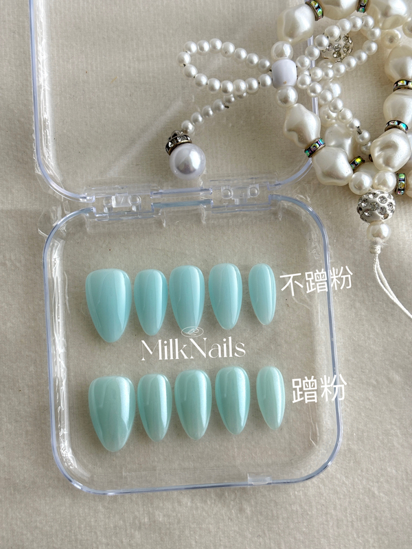 Milknails 2026 New Summer Fresh Baby Blue Translucent Color/Hayley Pink Cool Feeling Press-On Nails Milknails 2026 New Summer Fresh Baby Blue Translucent Color/Hayley Pink Cool Feeling Press-On Nails